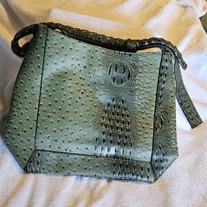 Alligator Green Textured Women's Purse